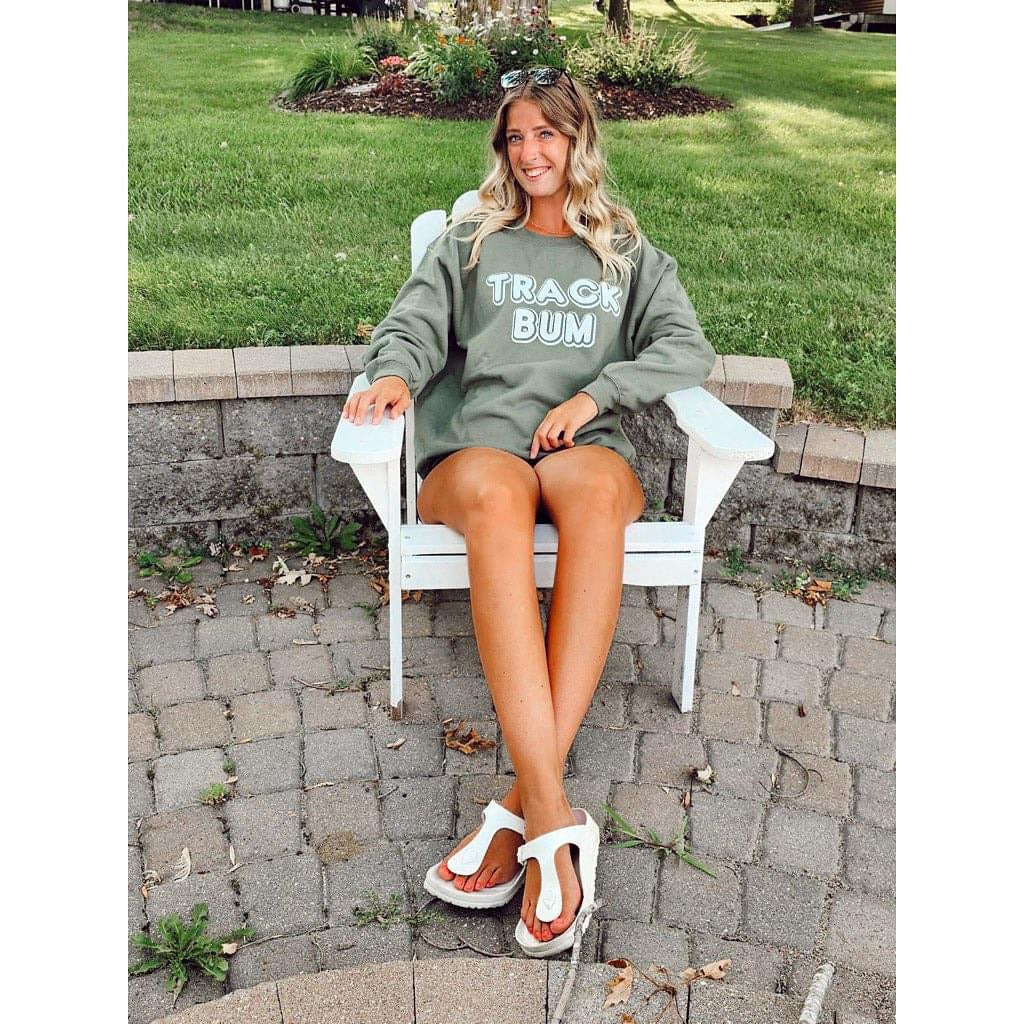 Track Bum Crewneck Sweatshirt