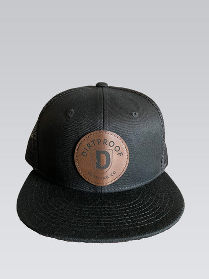 DirtProof Leather Patch Trucker Hat