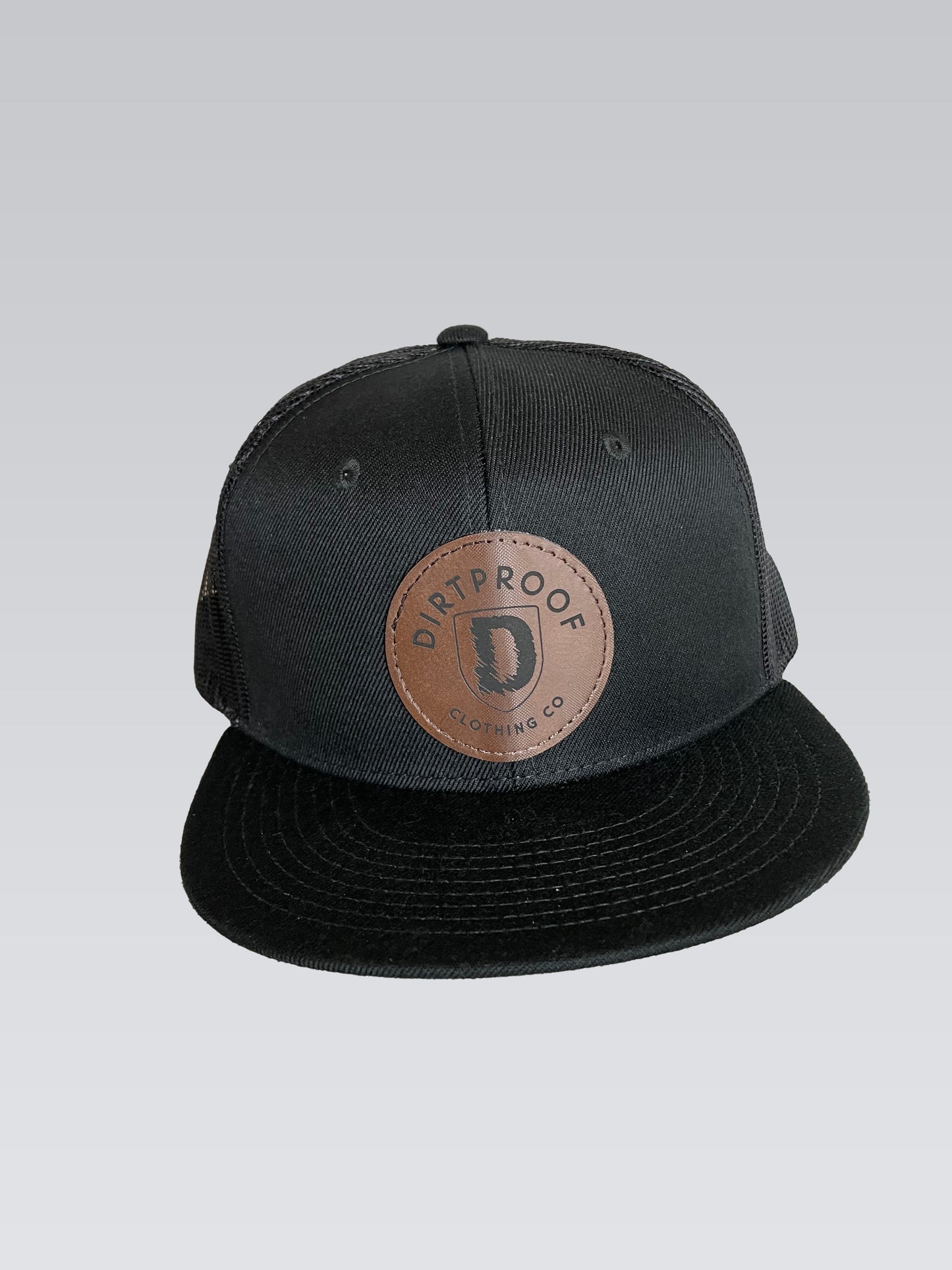 DirtProof Leather Patch Trucker Hat