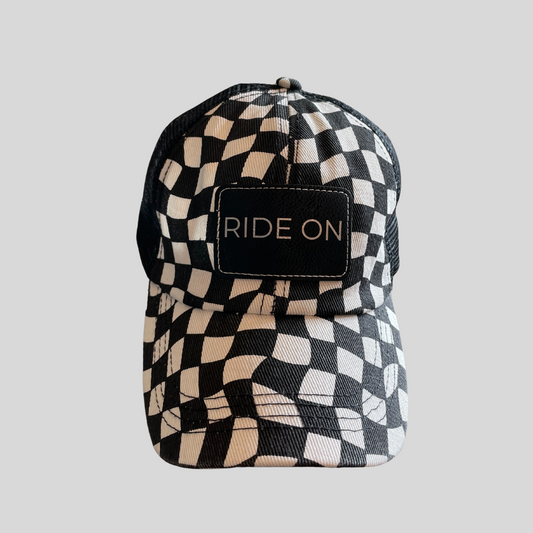 Checkered Crisscross Hat