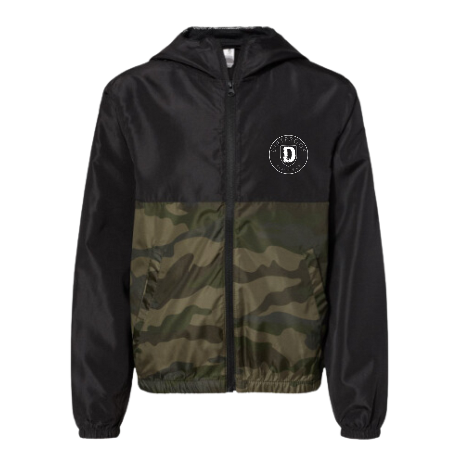 Customizable Lightweight Camo Kids Windbreaker