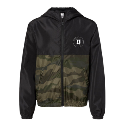 Customizable Lightweight Camo Kids Windbreaker