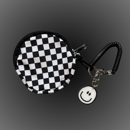 Custom Checkered Wristlet