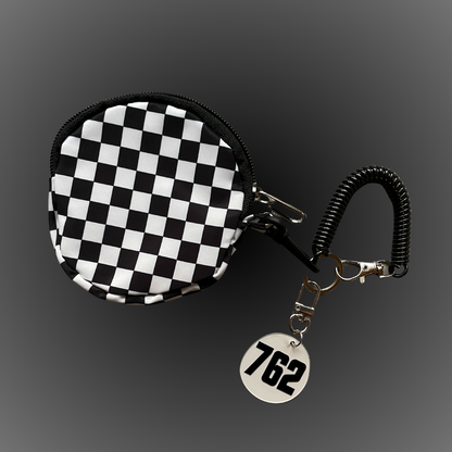 Custom Checkered Wristlet