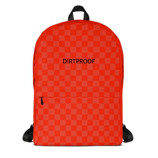 Red Checkered Backpack