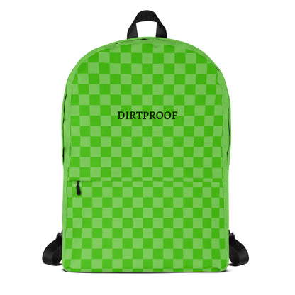 Green Checkered Backpack