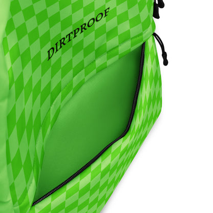 Green Checkered Backpack