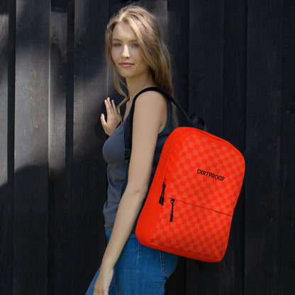 Red Checkered Backpack