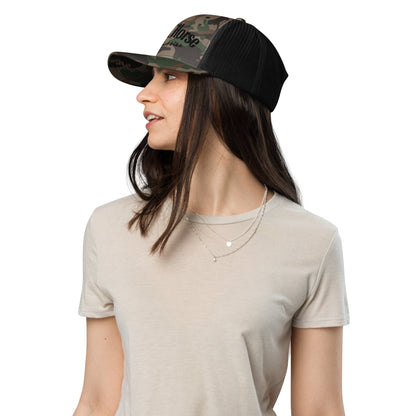 Save a Horse Embroidered Camo Hat