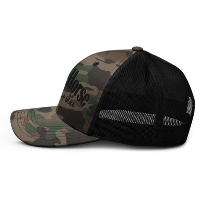 Save a Horse Embroidered Camo Hat