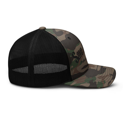 Save a Horse Embroidered Camo Hat