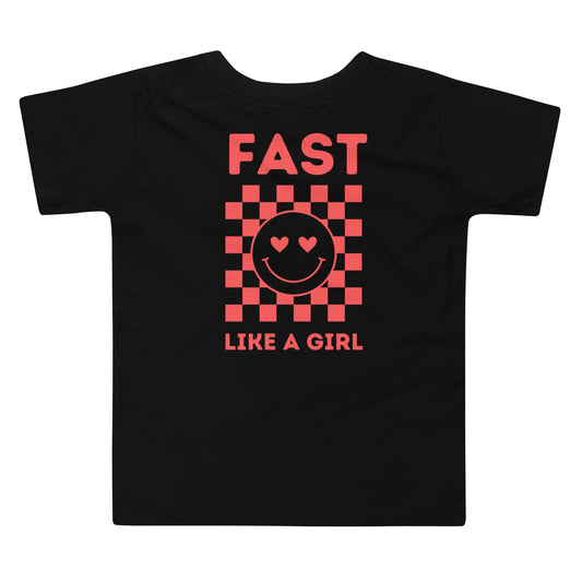 Fast Like a Girl Toddler Tee