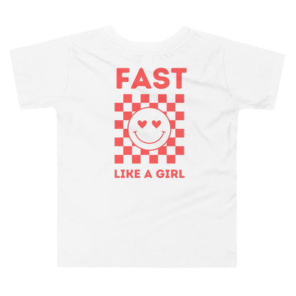 Fast Like a Girl Toddler Tee