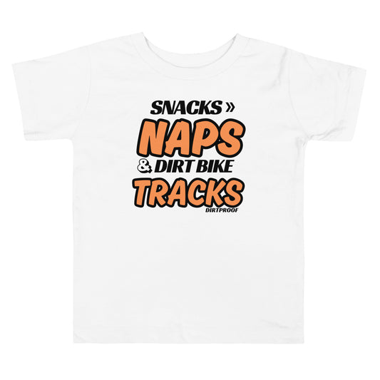 Snacks, Naps, Tracks Toddler Tee