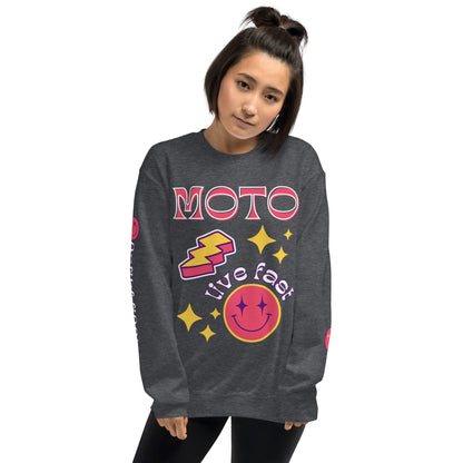 Moto Crewneck Sweatshirt