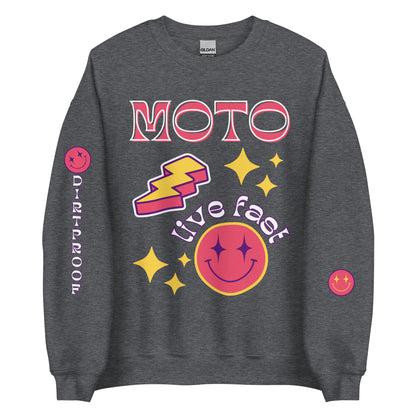 Moto Crewneck Sweatshirt