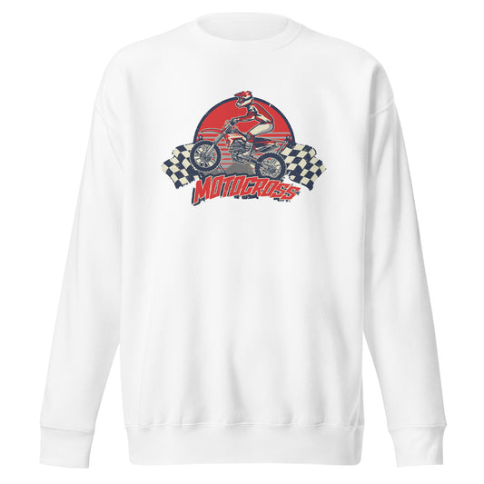 Retro Motocross Crewneck Sweatshirt