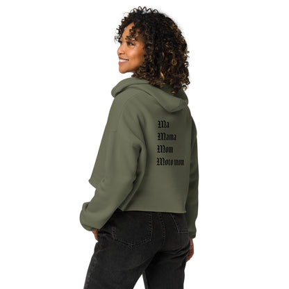 Crop Moto Mom Hoodie