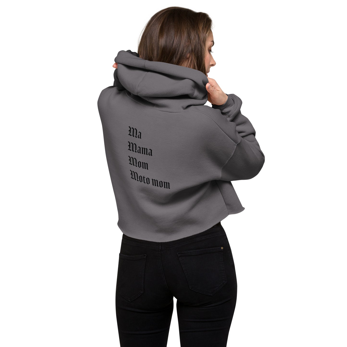 Crop Moto Mom Hoodie