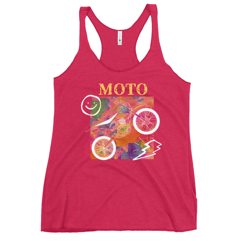 Moto Women's Racerback Tank