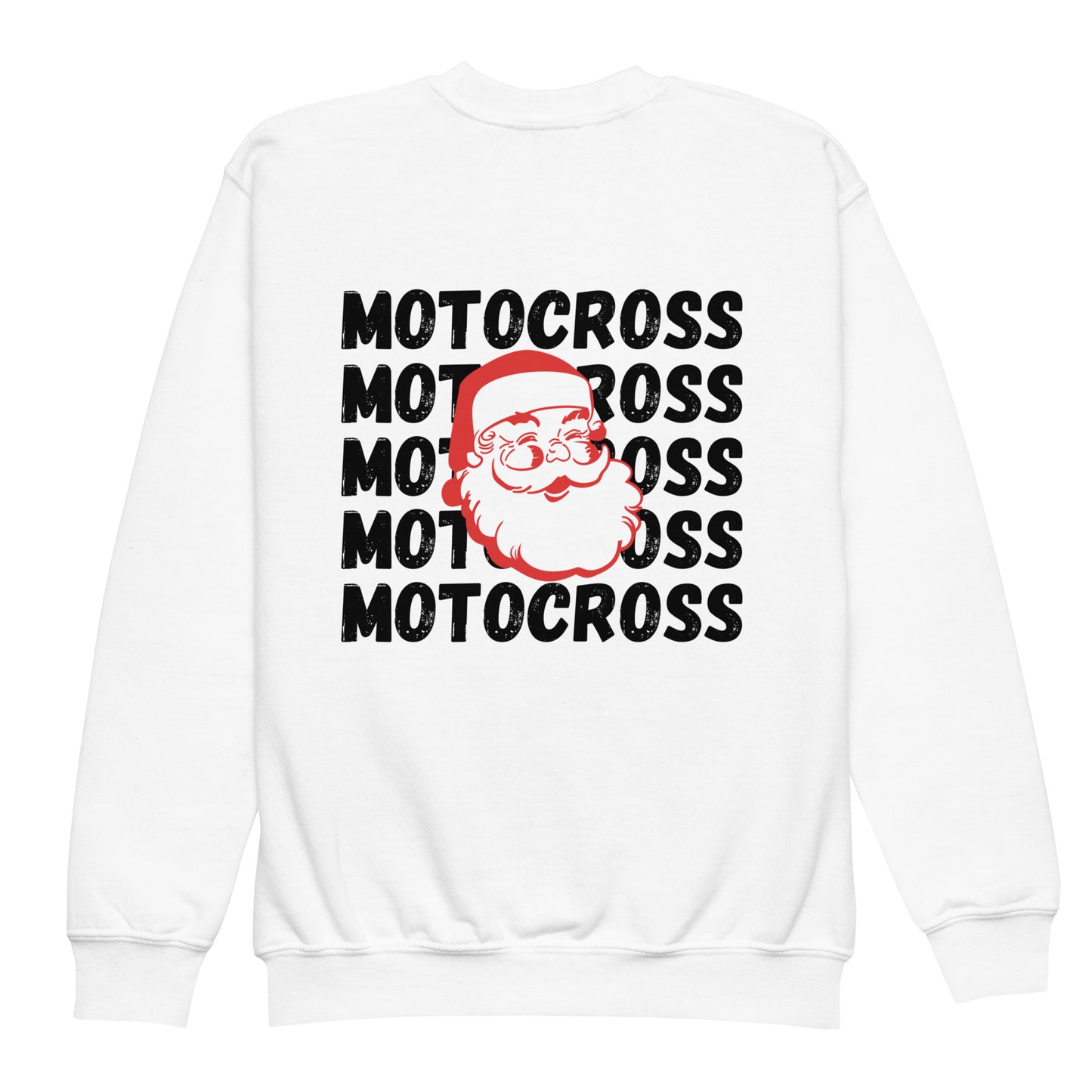 Kids Santa Motocross Crewneck