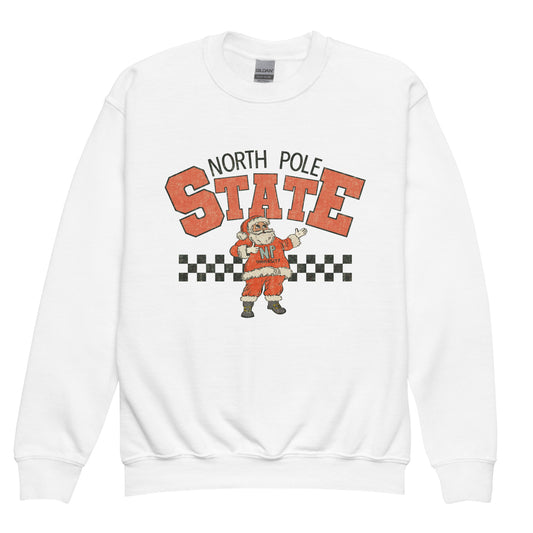 Kids North Pole State Crewneck