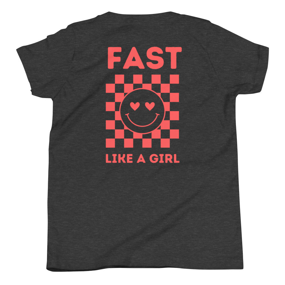 Fast Like a Girl Kids Tee