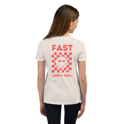 Fast Like a Girl Kids Tee