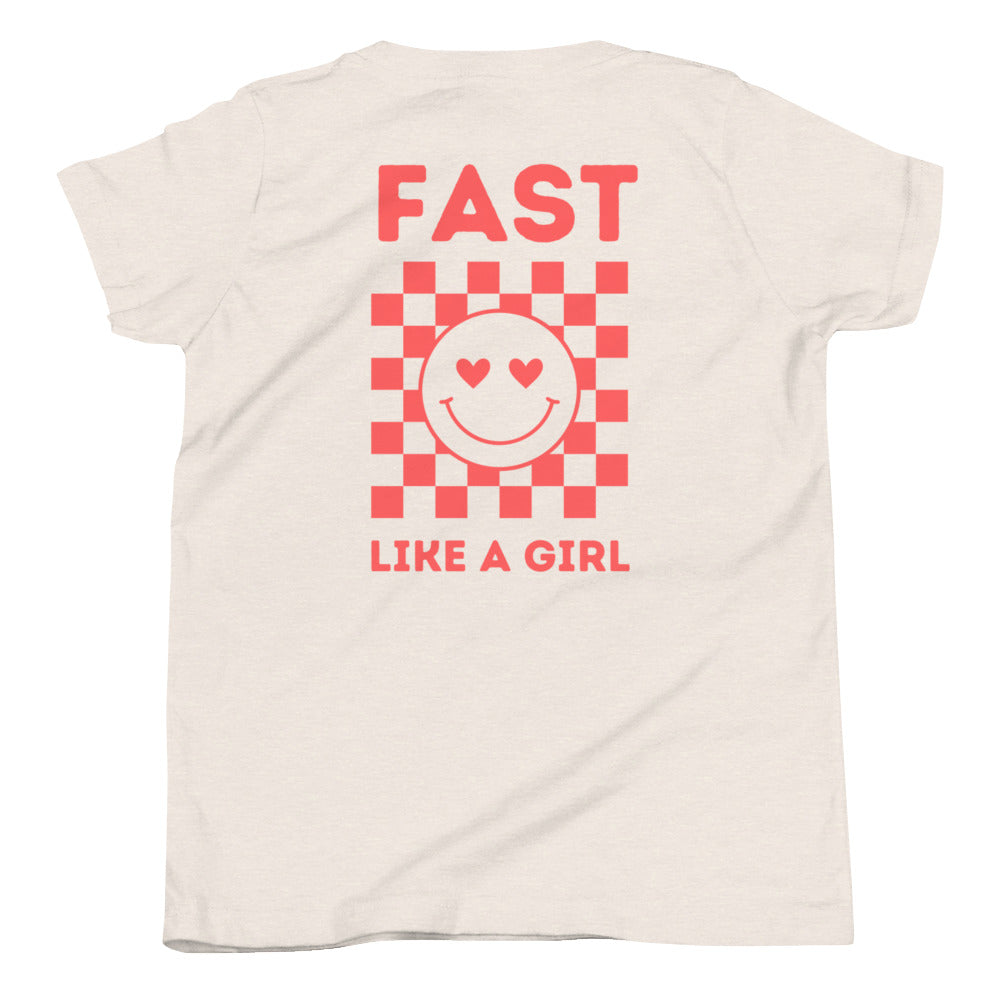 Fast Like a Girl Kids Tee