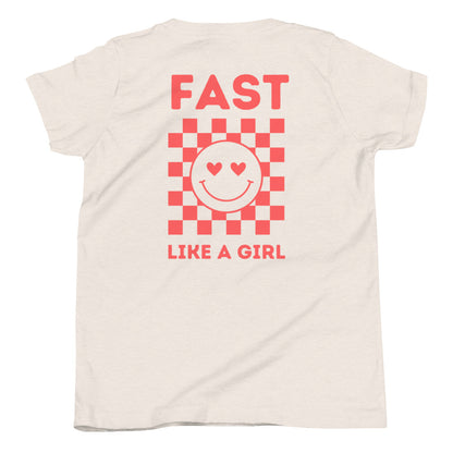 Fast Like a Girl Kids Tee