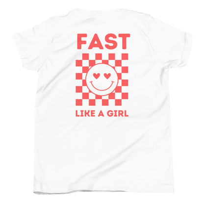 Fast Like a Girl Kids Tee